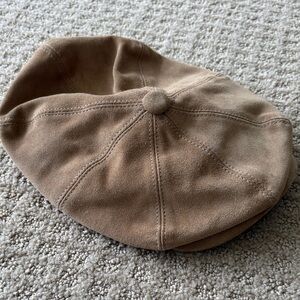 Burberry Tan Suede Cap
